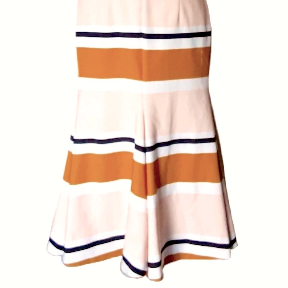 PASDUCHAS Striped Fit and Flared Midi Dress - Picture 8 of 9